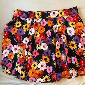 Torrid floral skater skirt